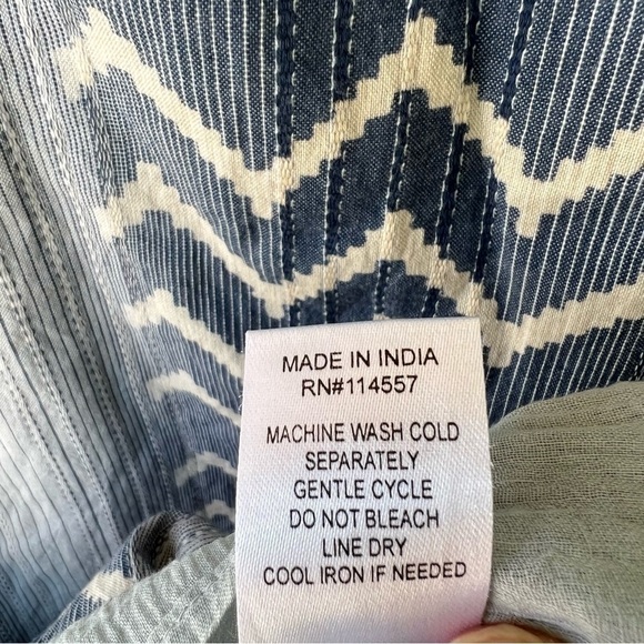 CLEARANCE ANTHROPOLOGIE THML BOHO GAUZY COTTON TASSEL DRESS SIZE MEDIUM EUC - Picture 7 of 13